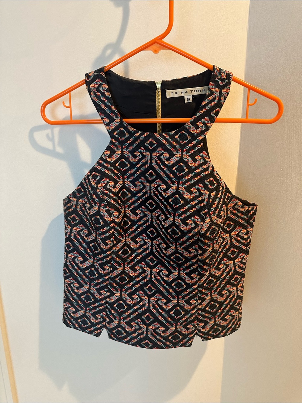 Trina Turk racerback, cropped top!